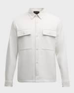Image 1 of 6: Vince Men's Double-Face Workwear Shirt