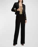 Image 2 of 6: Ralph Lauren Collection Helaine Lambskin Jacket
