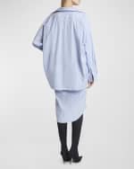 Image 4 of 6: Balenciaga BB Classic Layered Shirt Dress