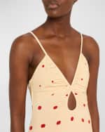 Image 5 of 5: Johanna Ortiz Rhythmn Oasis Gradient Keyhole Maxi Dress