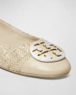 Image 2 of 4: Tory Burch Claire Cap-Toe Ballerina Flats