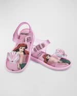 Image 3 of 4: Melissa x Disney Girl's Princess Sandals, Baby/Toddlers