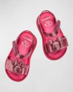 Image 4 of 4: Melissa x Disney Girl's Mickey Sandals, Baby/Toddler