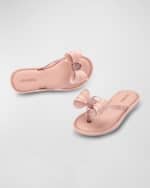 Image 3 of 4: Melissa Girl's Mini Flip Flops, Baby/Toddler/Kids