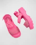 Image 4 of 4: Melissa Girl's Kick Off Platform Sandals, Baby/Toddler/Kids