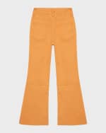 Image 2 of 3: Habitual Girl's Full-Length Flare Twill Pants, Size 7-16