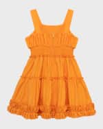 Image 2 of 3: Habitual Girl's Ruched Woven Dress, Size 2-6