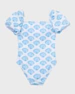 Image 2 of 4: Habitual Girl's Fiji Cool One-Piece Swimsuit, Size 2-6