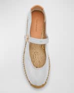 Image 5 of 5: Tory Burch Metallic Mary Jane Espadrilles