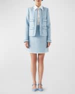 Image 3 of 3: LK Bennett Charlie Pocket Tweed Jacket