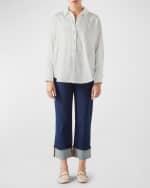 Image 2 of 5: LK Bennett Beatrice Button-Down Cotton Shirt