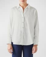 Image 3 of 5: LK Bennett Beatrice Button-Down Cotton Shirt