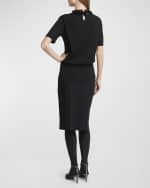 Image 3 of 6: Jil Sander Knit T-Shirt with Sequined Collar