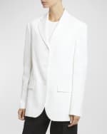 Image 5 of 6: Proenza Schouler Sandis Cotton Viscose Suiting Blazer