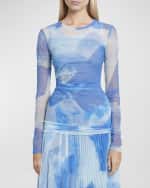 Image 2 of 7: Proenza Schouler Amber Printed Sheer Top