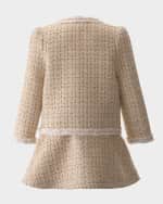 Image 2 of 2: Rachel Riley Girl's Tweed Jacket And Skirt Set, Size 2-14