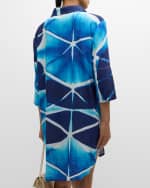 Image 4 of 6: Lenny Niemeyer Tie-Dye Geometric Basic Shirtdress