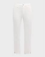 Image 1 of 6: FRAME Le High Straight Cascade Hem Jeans