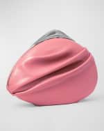 Image 4 of 6: Benedetta Bruzziches Cometa Ariel Leather Clutch Bag