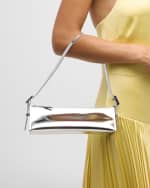 Image 2 of 5: Benedetta Bruzziches Joy Zip Metallic Leather Shoulder Bag