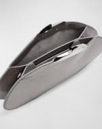 Image 5 of 6: Benedetta Bruzziches Belle de Jour Ariel Metallic Pouch Clutch Bag