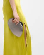 Image 3 of 6: Benedetta Bruzziches Belle de Jour Ariel Metallic Pouch Clutch Bag