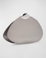 Image 4 of 6: Benedetta Bruzziches Belle de Jour Ariel Metallic Pouch Clutch Bag