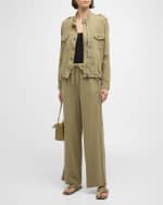 Image 5 of 6: Rails Collins Gauze Military Jacket