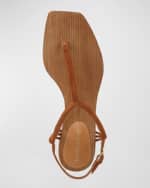 Image 5 of 5: Veronica Beard Amelia Wrapped Suede Slingback Sandals