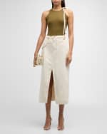 Image 4 of 5: pinkfilosofy Manantial Denim Maxi Skirt