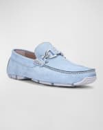 Image 2 of 5: Donald Pliner Men's Dacio Perforated Nubuck Drivers