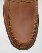 Image 4 of 6: Peter Millar Men's Handsewn Leather Penny Loafers