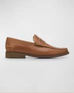 Image 1 of 6: Peter Millar Men's Handsewn Leather Penny Loafers