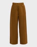 Image 2 of 6: Eileen Fisher Cropped Wide-Leg Organic Linen Pants