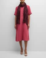 Image 2 of 3: Eileen Fisher Pleated Silk Scarf