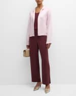 Image 5 of 6: Eileen Fisher Open-Front Organic Linen-Silk Jacket