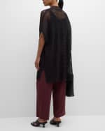 Image 3 of 6: Eileen Fisher Open-Knit Dolman-Sleeve Cardigan