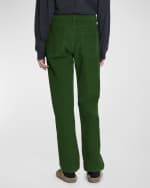 Image 4 of 6: THE ROW Dan Wide-Leg Denim Pants