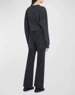 Image 3 of 6: THE ROW Dan Wide-Leg Jeans