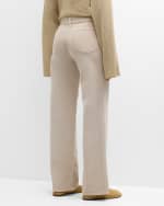 Image 4 of 6: THE ROW Dan Corduroy Straight-Leg Pants