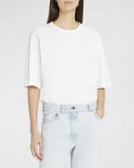 Image 3 of 6: THE ROW Steven Relaxed Short Sleeve Top