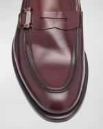 Image 4 of 6: Ferragamo Men's Canada Gancini Bit Loafers