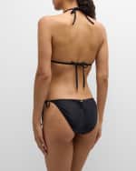 Image 3 of 6: PQ Swim Rosette Lace Triangle Bikini Top