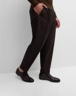 Image 2 of 6: Ferragamo Men's Cortez Leather Oxford Shoes