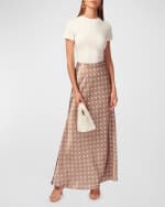 Image 3 of 3: Cami NYC Prue Woven Polka-Dot Maxi Skirt