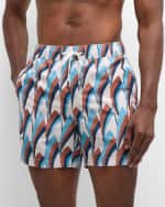 Image 2 of 5: Onia Men's Charles 5 Liberty Refracted Swim Shorts