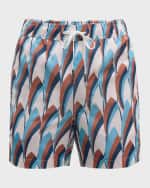 Image 1 of 5: Onia Men's Charles 5 Liberty Refracted Swim Shorts