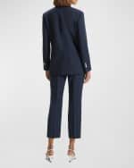 Image 3 of 6: Theory Boxy Double-Breasted Wool-Blend Jacket
