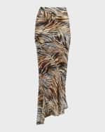 Image 1 of 6: JBQ Sevy Safari Printed Maxi Skirt