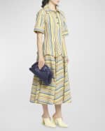 Image 2 of 6: Bottega Veneta Teen Lauren 1980 Bag with Chain